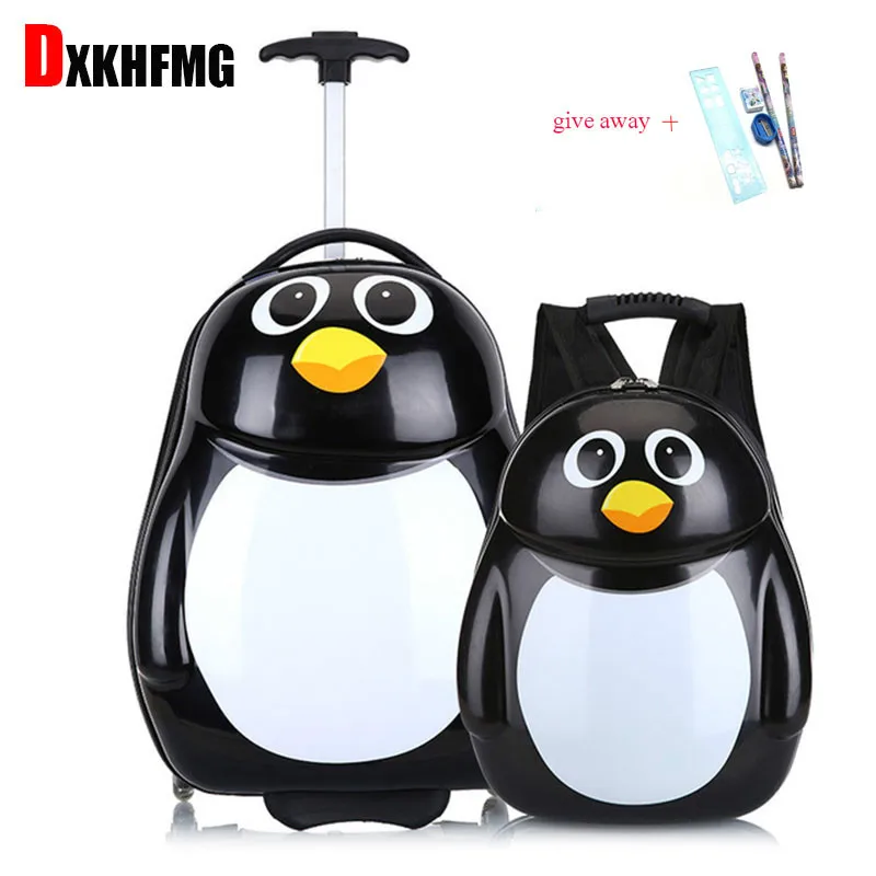 

Fashion 2-piece Set ABS Waterproof Kids Luggage Set Suitcase Maletas De Viaje Con Ruedas Envio Gratis Carry on Luggage Facebox