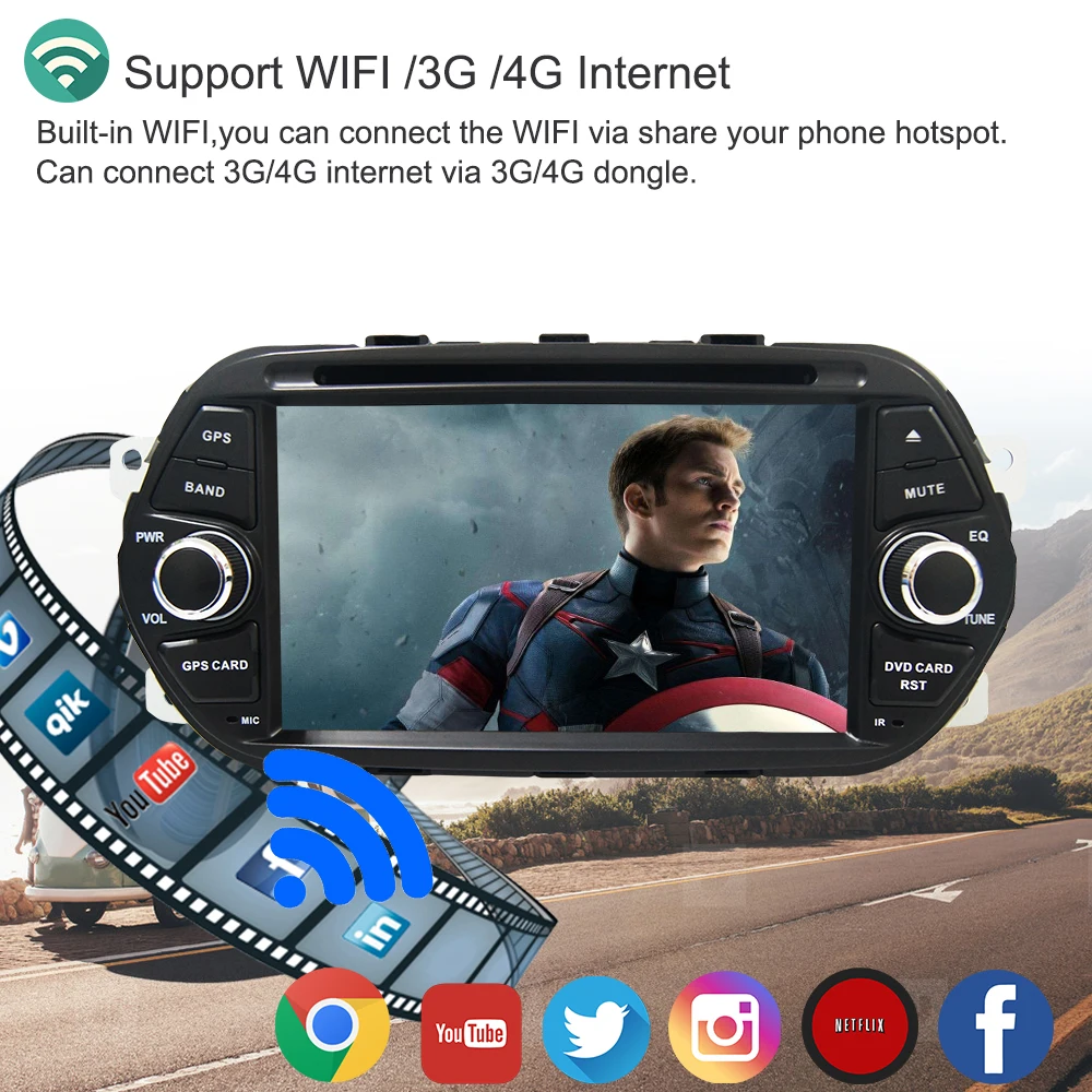 Sale Octa Core 32GROM Android 8.0 Car Radio DVD GPS Multimedia Player For Fiat Tipo Egea 2015 2016 2017 Auto Audio Navigation Stereo 5