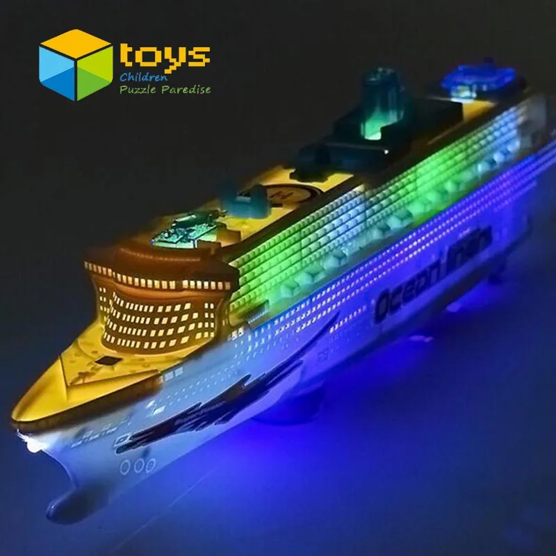 Светильник лый музыкальный Универсальный Морской лайнер модель корабля