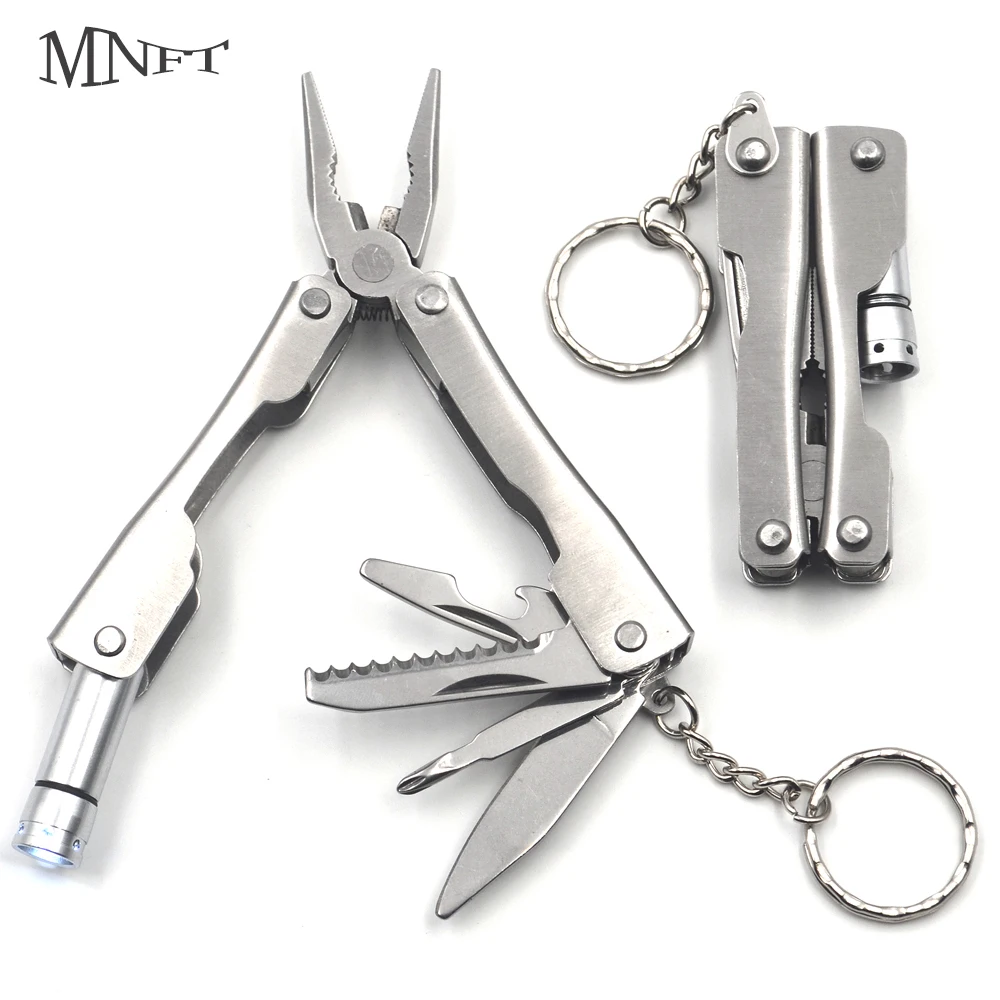 MNFT 1 قطع Multitool كماشة جيب سكين مجموعة مع مضيا البسيطة أداة متعددة سكين أطقم الصيد التخييم الصيد أدوات