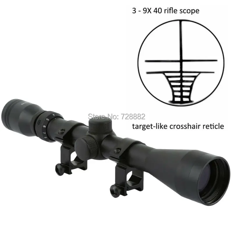 ФОТО Hunting Riflescope Mil Dot 3-9x40 Sight Scopes Air Rifle Optics Sight Scope 1