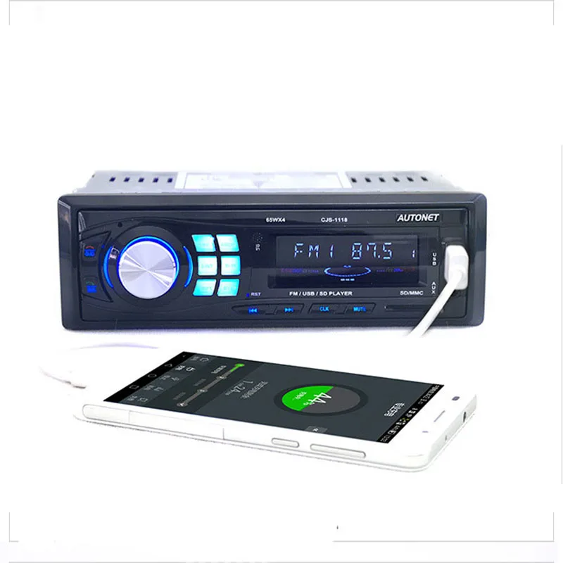 Автомагнитола mp3 плеер Bluetooth FM стерео с дистанционным управлением USB/SD/порт 1 DIN