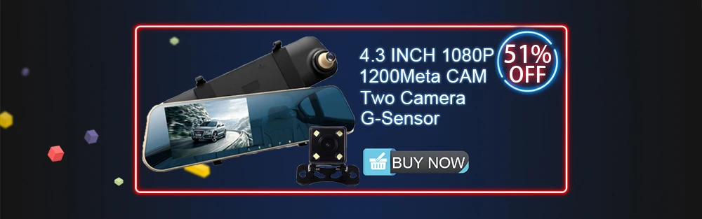 Dash камера 3," 1080 P Автомобильное зеркало заднего вида HD Авто dashcam вождение автомобиля видео рекордер камера автомобиля синий экран один объектив автомобиля dvr
