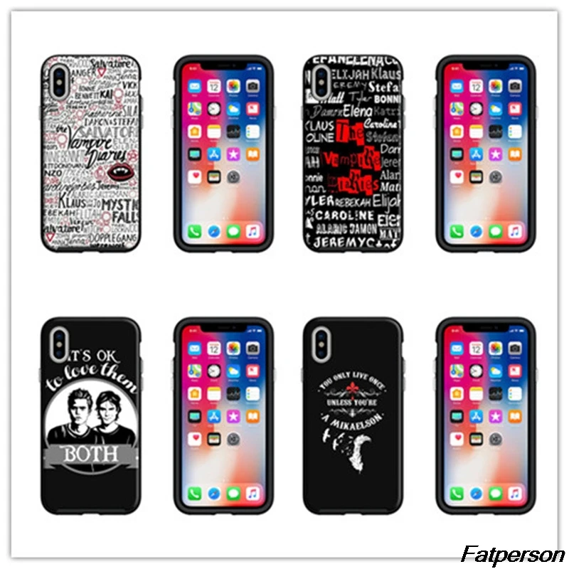 The Vampire Diaries Black Soft Silicone TPU Phone Case Cover Shell For 