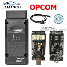 Opcom v1.99 v1.95 v1.78 v1.70 v1.65 v1.59 obd2 can-bus leitor de código para opel op com OP-COM obd2 diagnóstico pic18f458 ftdi chip