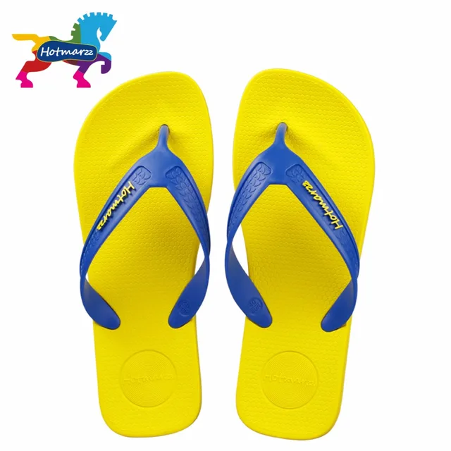 Unisex Non-slip Flip Flops Blue Yellow Groundhog Cool Beach Slippers Sandal Unisex Non-slip Flip Flops Blue Yellow Groundhog Cool Beach Slippers Sandal