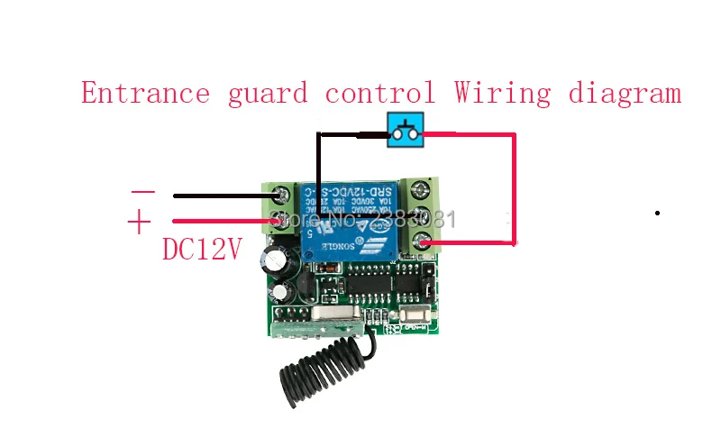 DC 12 V 1CH RF Беспроводной дистанционного Управление реле безопасности Системы трубчатый мотор гараж дверные створки/современный потолочный