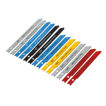 

25% Hot Sale 14pcs U Fitting Jigsaw Blades Set Metal Plastic Wood Jig Saw Tool High Quality