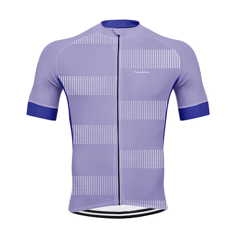 purple Ropa ciclismo hombre RUNCHITA короткий рукав Велоспорт Комплект цикл Джерси MTB Майо culotte костюмы conjunto ciclismo - Цвет: purple