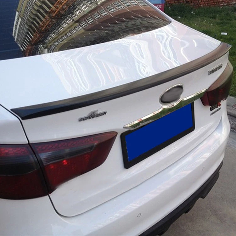 

For KIA RIO/K2 Car Styling Spoiler ABS Spoilers Stable car body without Paint Free Drilling installation Car Rear Trunk Spoiler
