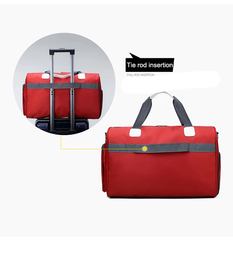 Stylish Outdoor Waterproof Nylon Sports Gym Bags Men Women Girls Training Fitness Travel Handbag Yoga Mat Bag Sac Sport (35)