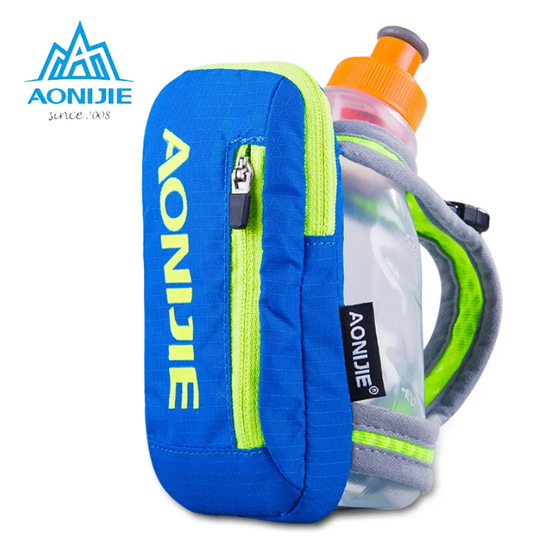 

AONIJIE Marathon Kettle Pack Outdoor Sports Handheld Running Bag Hiking Running Hand Hold Bottles + 250 ML Kettle Nylon Pack