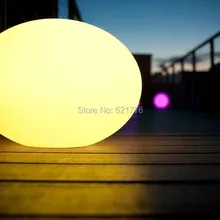 1 шт. дистанционного управления цвета изменение D35cm Lightball дизайн нерушимая из светодиодов плоский мяч для бассейна дистанционного( в комплекте