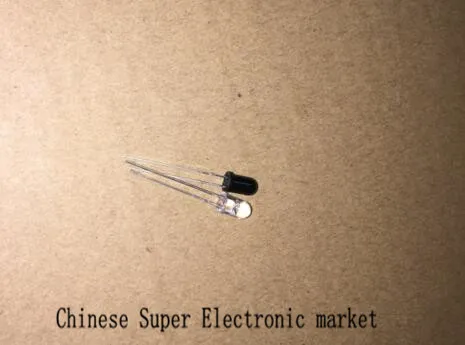 

20PCS 5mm 940nm LEDs infrared emitter and IR receiver diodes 301A