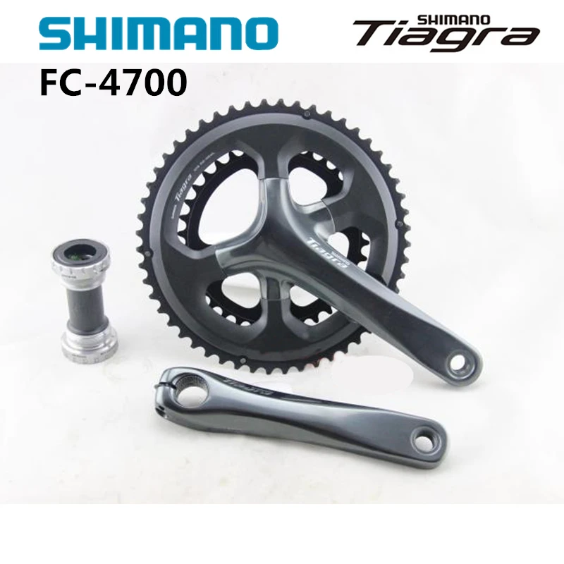

Shimano Tiagra fc 4700 10-Speed 50-34T 52-36T 165mm 170mm Crankset with BB-RS500 Bottom Bracket