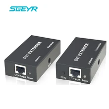 SGEYR 196ft DVI Extender 60 м 1080 P RJ45 Сетевой удлинитель по одной Cat5e/Cat6 кабель Ethernet разгибателей DVI, DVI UTP Converter