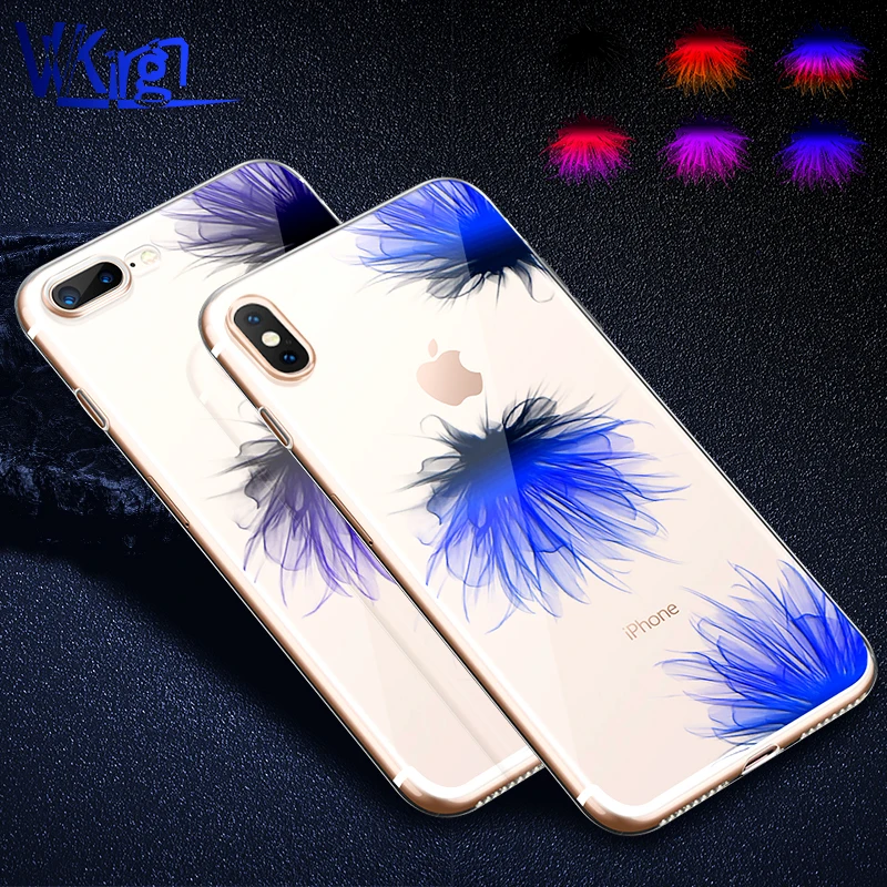 

VVKing individuati For iphone X XS Max XR Case Transparent Ultra Thin Soft Silicone Cover For iphone 6S 6 7 8 Plus Cover Relief