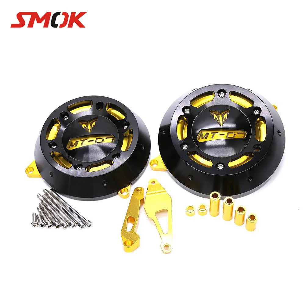 

SMOK For YAMAHA MT-07 MT07 MT 07 FZ-07 FZ 07 2014-2016 Motorcycle CNC Aluminum Alloy Engine Stator Case Guard Cover Protector
