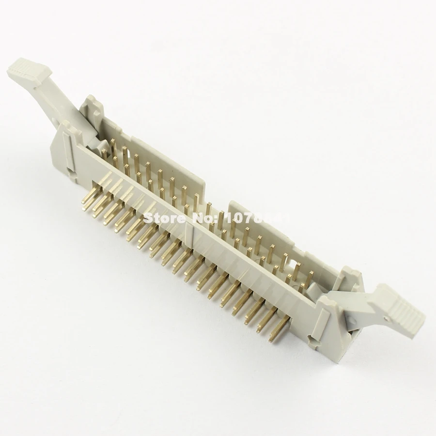 5Pcs 2.54mm Pitch 34 Pin Straight Male Cable Connector Ejector Header With Latch
