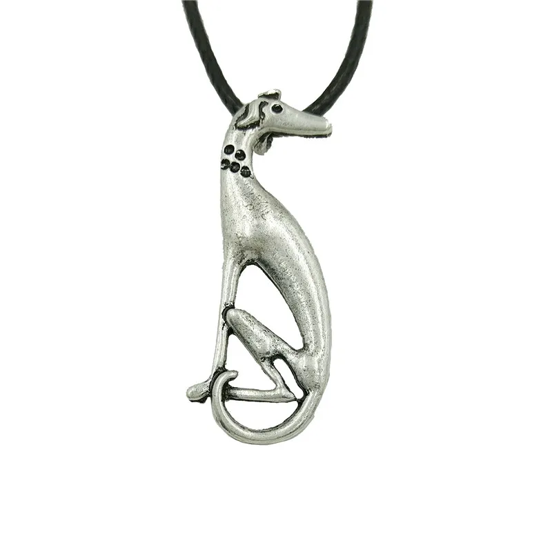 Drop Shipping Vintage Pendant Italian Greyhound Dog Necklace Women