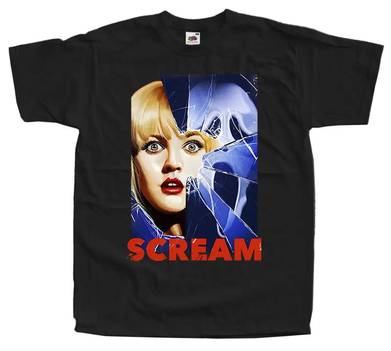 Scream Wes Craven Horror Movie Homme T Shirt Hip Hop Clothing Tshirts 3D Print Tee Shirt O Neck