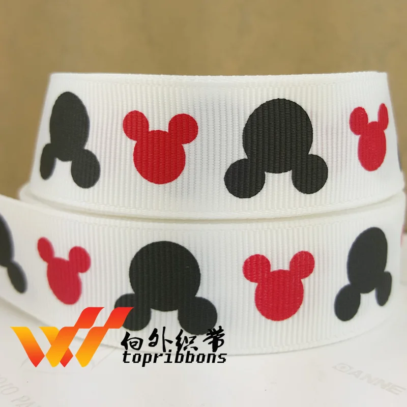 50 ярдов мультфильм печатных grosgrain ленты SP-59-022