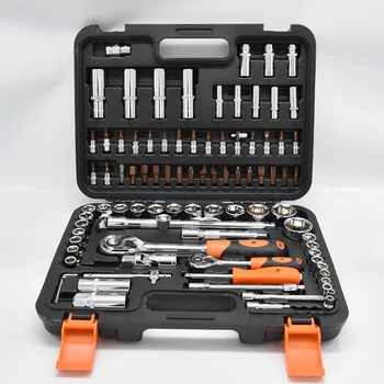 Online HZ-61094A Auto Repair Tools Ratchet Wrench Spanner Set Hand Tools Combination Of Tools Automobile Socket Wrench Set