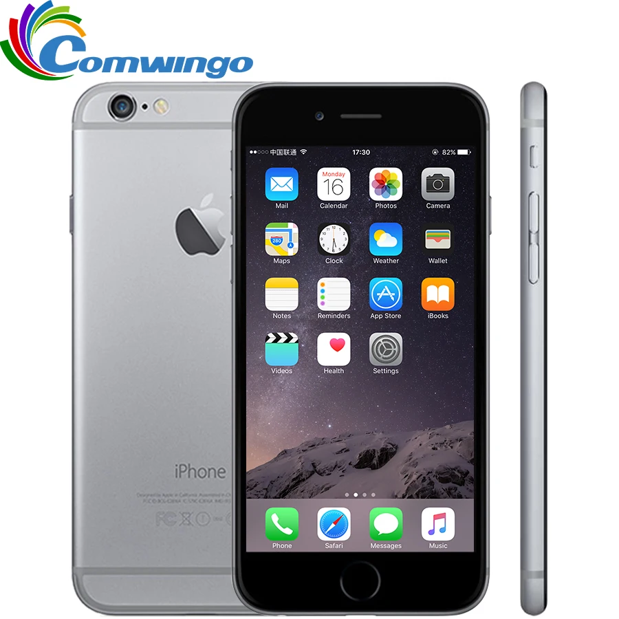 Разблокированный iphone 6 16G/64G/128G rom система IOS 4,7 ''двухъядерный 8PM GSM WCDMA LTE мобильный телефон iphone 6 Лучший iphone