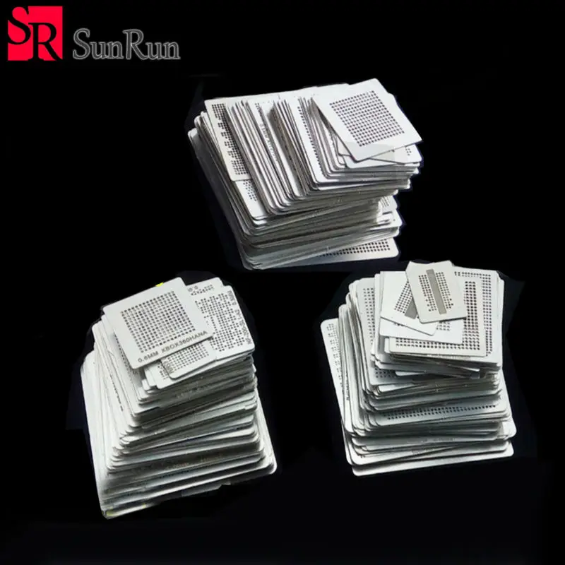 

2017 free delivery for 320 pcs/set Bga Stencil Bga Reballing Stencil Kit with direct heating reballing station