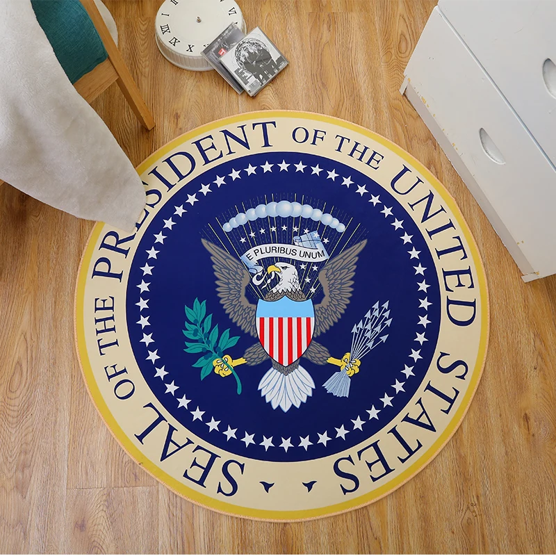 Carpets Rug Round Bath for Living Room Fashion Bedroom Non-slip chair floor Mats for Kid room Doormat American Eagle Round 60CM Carpets Rug Round Bath for Living Room Fashion Bedroom Non-slip chair floor Mats for Kid room Doormat American Eagle Round 60CM