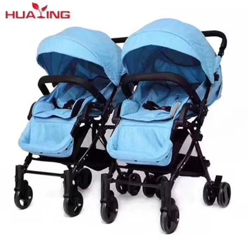

2019 splittable twins stroller sitting lying two seat twins baby carriage double seat infant buggy