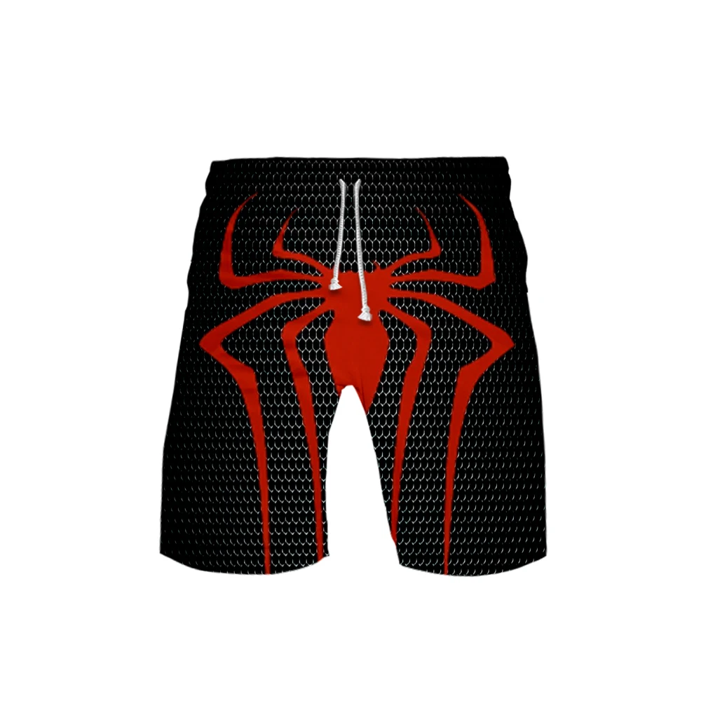 Super hero Spiderman man cosplay Board Shorts 2019 Summer Quick Dry Beach casual Shorts teenager Hip Hop Short Pants Beach Wear