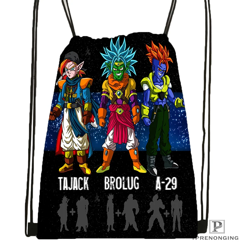 Custom Dragon Ball Kai Goku Drawstring Backpack Bag Cute Daypack Kids Satchel Black Back 31x40cm 180531