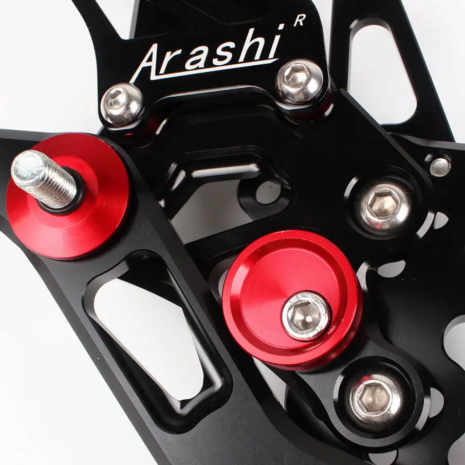 Черный для HONDA CBR600RR 2009-, 10, 11, 12, 13, 14, CNC регулируемые, для гонок колышки Rearset педали