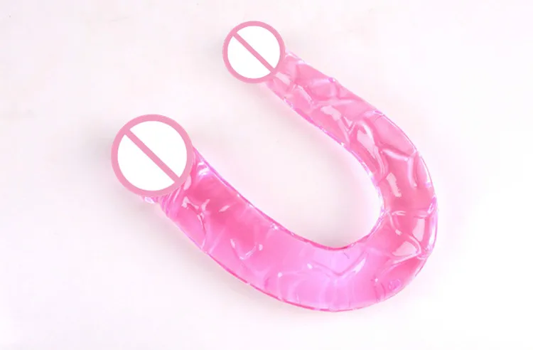 3 Colors Flexible Double Dildo Long Penis Dual Penis Each Top Different Sizes Penetration Dildos Lesbian Sex Products 6