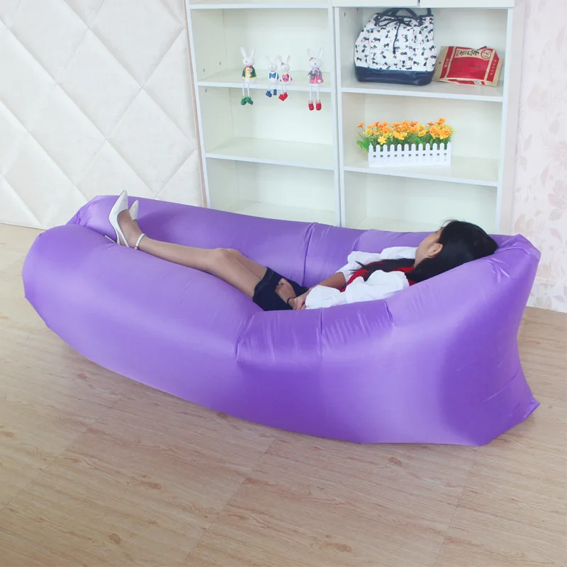 JUFIT Outdoor Air Sleeping Bag Outdoor Inflatable Bed Portable Beach