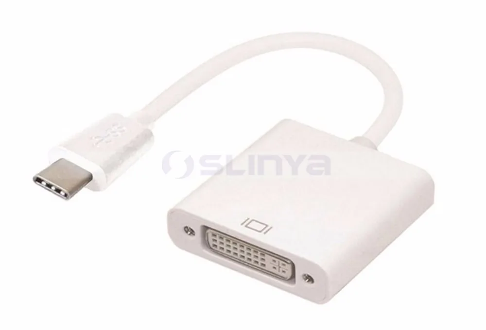 USB-C type C USB 3,1 на DVI 24 5 Pin 1080 P адаптер конвертер Соединительный кабель type-C на DVI для Macbook Pro Chrombook 4 K HDTV