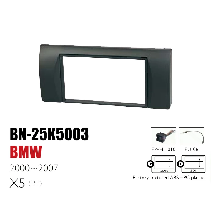 

For BMW X5 (E53) 2000~2007 Auto Radio Car Refitting Fascias NAV CD DVD GPS Radio Stereo Player Decorative Frame