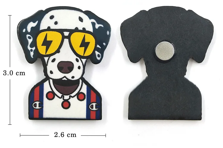6 шт. модные товары для собак магниты на холодильник пёс из мультфильма животные наклейка для белой доски холодильник малыш сообщение пост