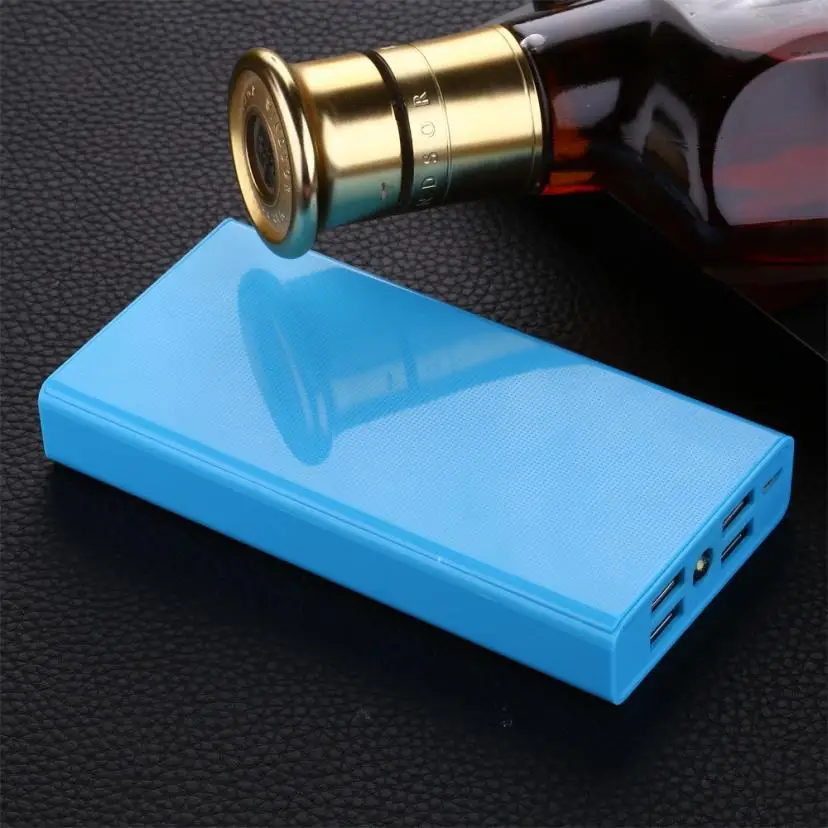 

2.1A 4USB Power Bank Case 6x18650 Battery Charger DIY Box Case Kit for Phone New DROPSHIP Feb 9