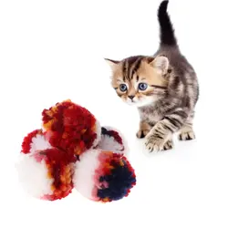 Новый 5 шт. Cat игрушки Красочные Плюшевые шар шерсть Собака Щенок Котенок, интерактивные царапин