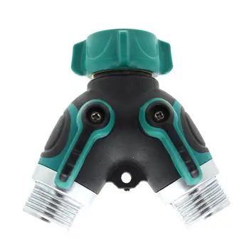 

HiMISS Y Shunt Adapter Connector 3/4" Garden Hose Splitter Faucet Switch On / Off Valve Pipe Fittings