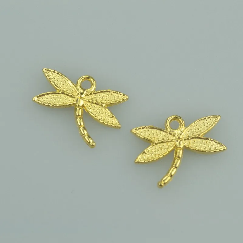 35 шт. 18*14 мм золотой цвет Стрекоза сплава Подвески подходят ожерелье браслет diy Подвески для изготовления ювелирных изделий 4010A