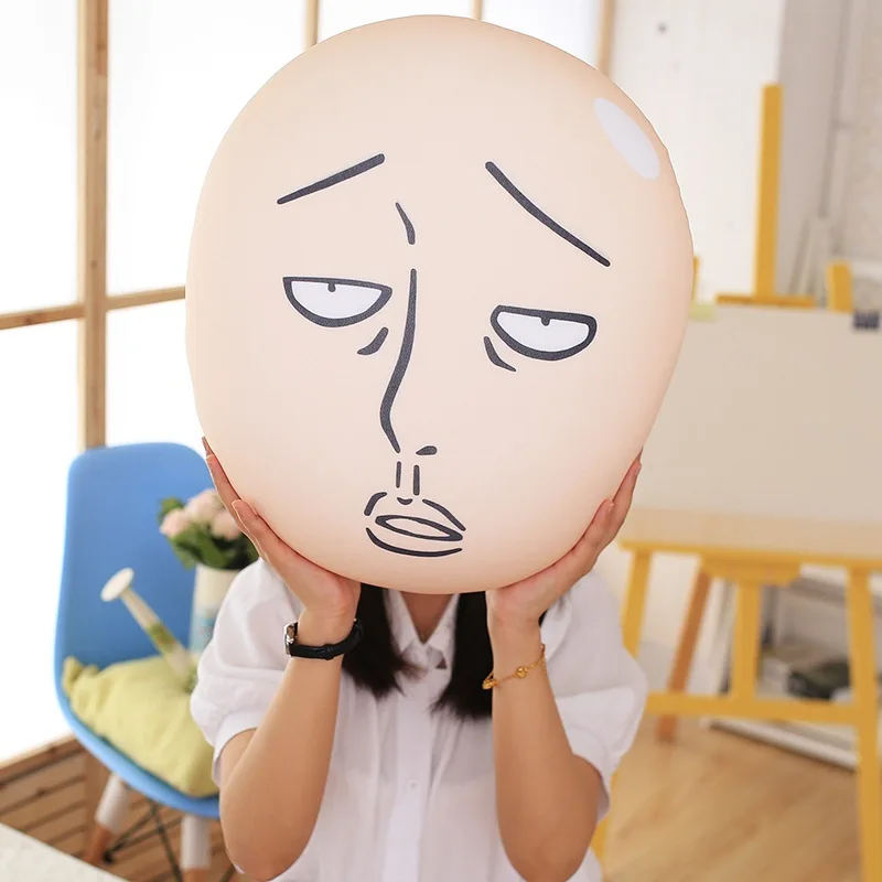 Игрушки ONE PUNCH для мужчин плюшевая кукла Сайтама Подушка дырокол забавная