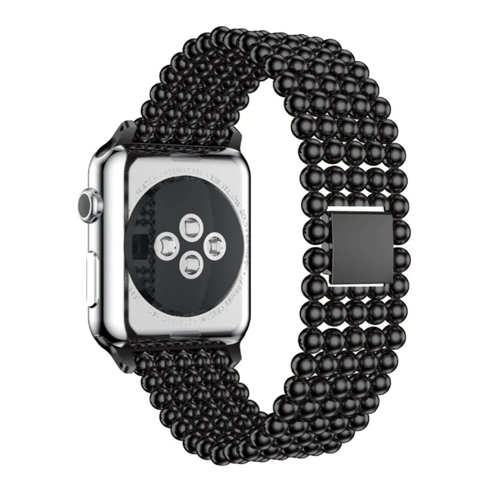 Ремешок хохлатый из нержавеющей стали для Apple Watch 5 4 Band 44 мм 40 браслет наручных