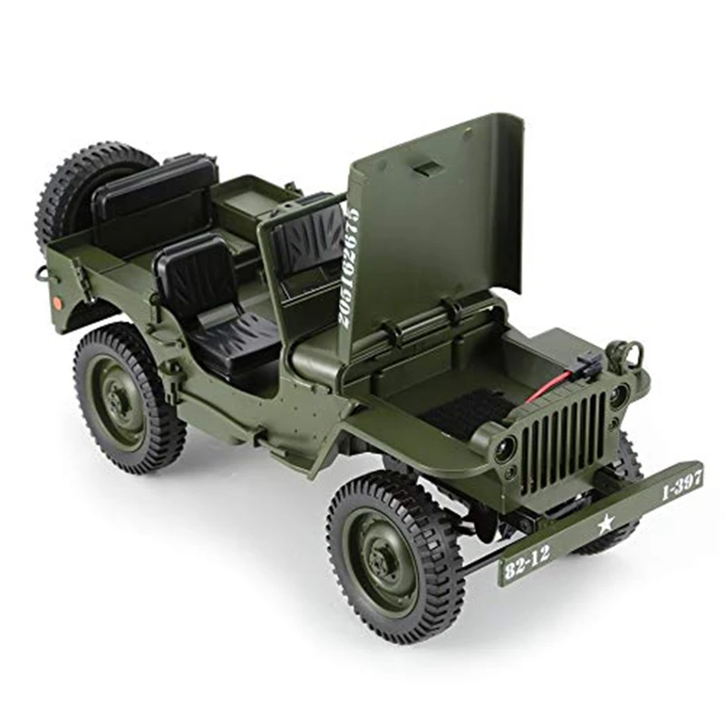 

C606 1:10 Rc Car 2.4G Remote Control for Jeep Four-Wheel Climbing Car(Open Edition Green) RC Car Remote Control Car Toy RC Model