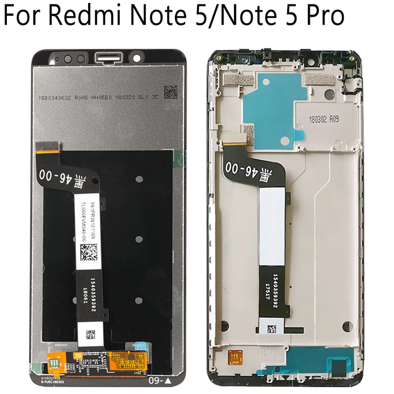 5,9" ЖК дисплей+ рамки для Xiaomi Redmi NOTE 5 Pro дисплей сенсорный экран Digiziter сборки Замена для Redmi NOTE 5