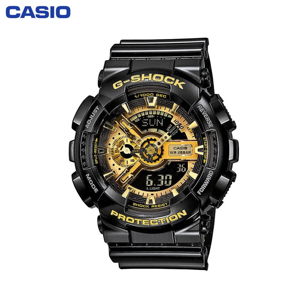 Наручные часы Casio GA 110GB 1A мужские электронные на пластиковом ремешке|Спортивные