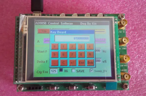 

New 40MHz LCD AD9850 DDS Signal Generator Ramp FSK STM32F103 Controller Board