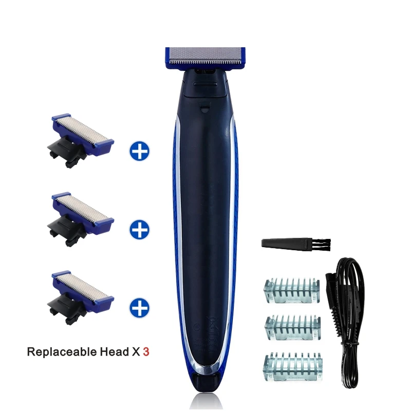 Electric Shaving Beard Machine Razor USB Rechargeable Men Washable Rechargeable Electric Shaver